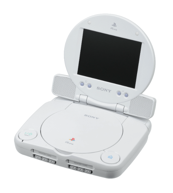 PSOne Slim Console With LCD Screen Combo box art for Playstation